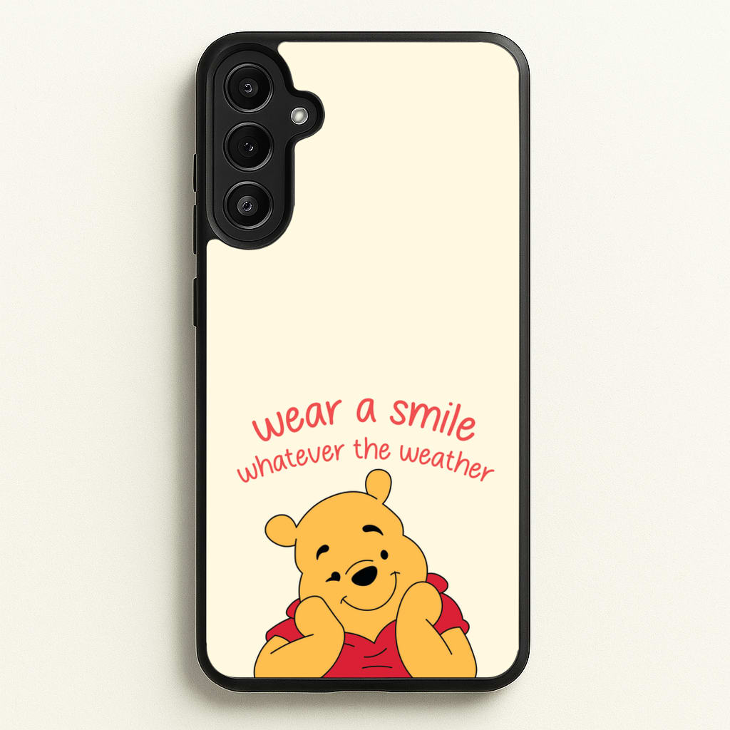 Wear A Smile Whatever The Weather   - Disney Phone Case for Galaxy A34