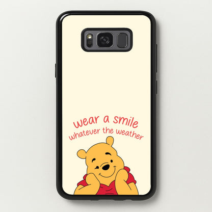 Wear A Smile Whatever The Weather   - Disney Phone Case for Galaxy S8