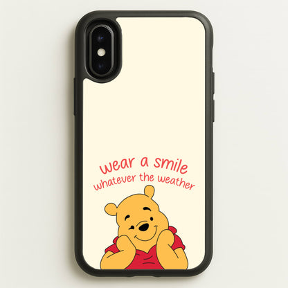 Wear A Smile Whatever The Weather   - Disney Phone Case for iPhone X / XS