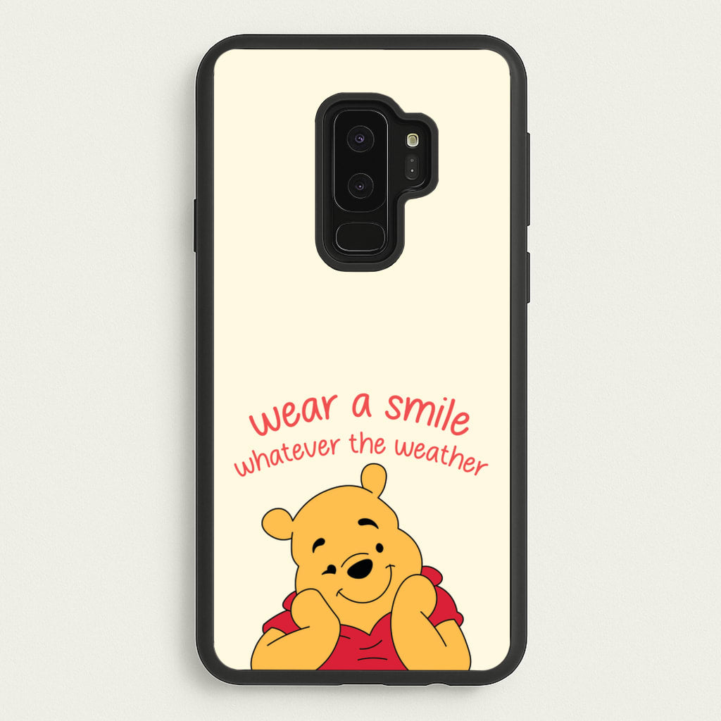 Wear A Smile Whatever The Weather   - Disney Phone Case for Galaxy S9 Plus