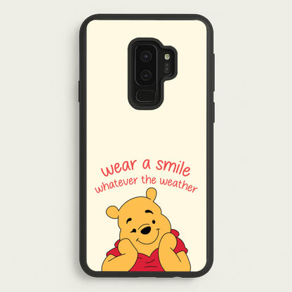 Wear A Smile Whatever The Weather   - Disney Phone Case for Galaxy S9 Plus