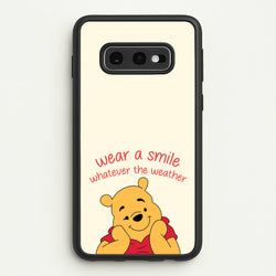 Wear A Smile Whatever The Weather   - Disney Phone Case for Galaxy S10e