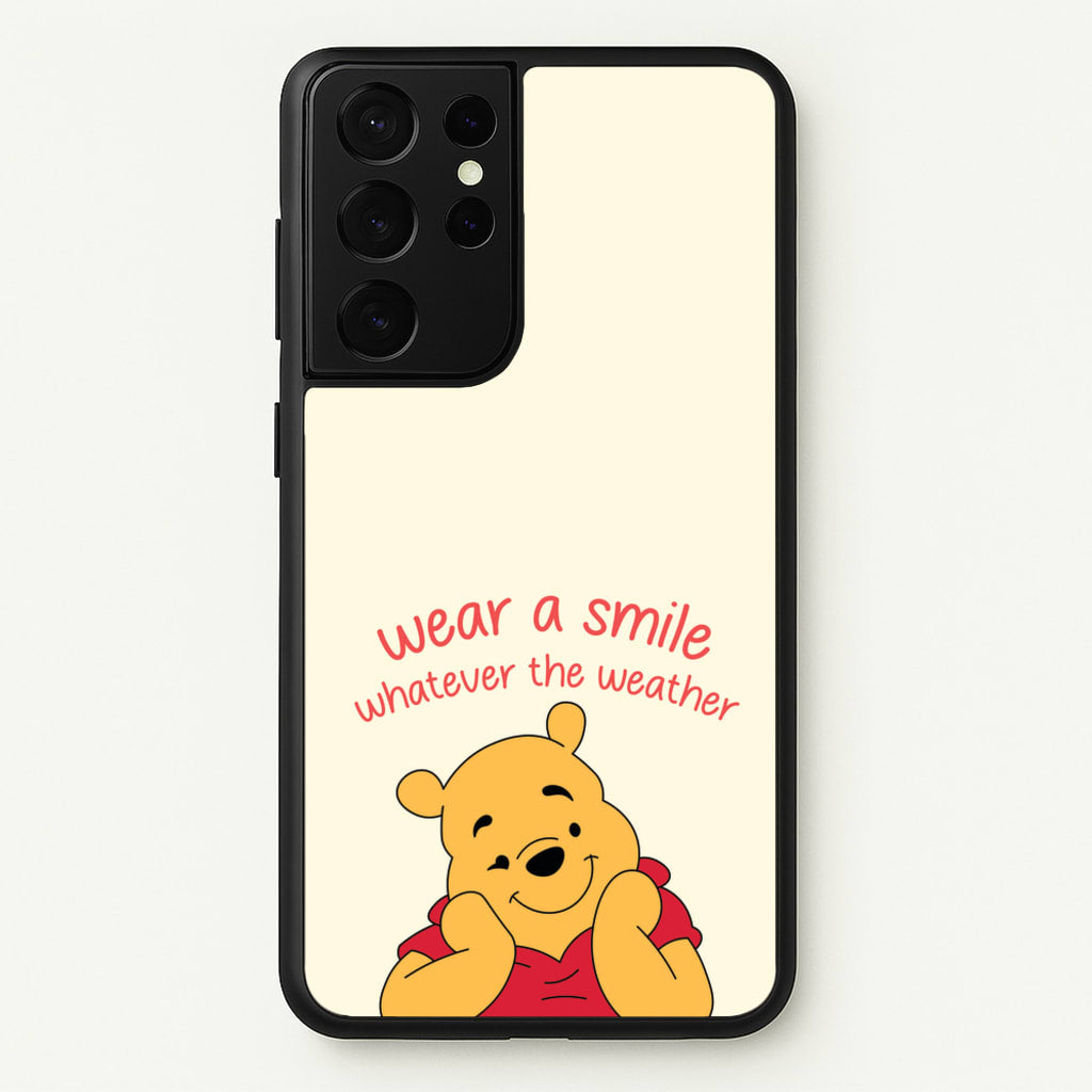 Wear A Smile Whatever The Weather   - Disney Phone Case for Galaxy S21 Ultra