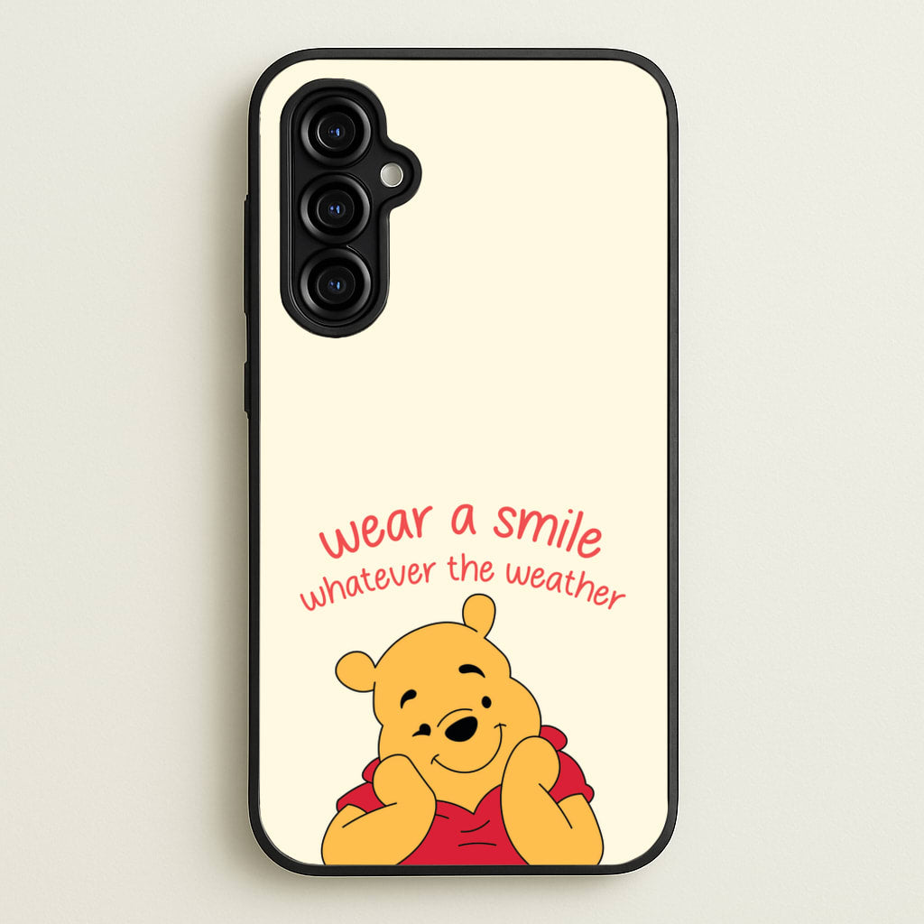 Wear A Smile Whatever The Weather   - Disney Phone Case for Galaxy A54
