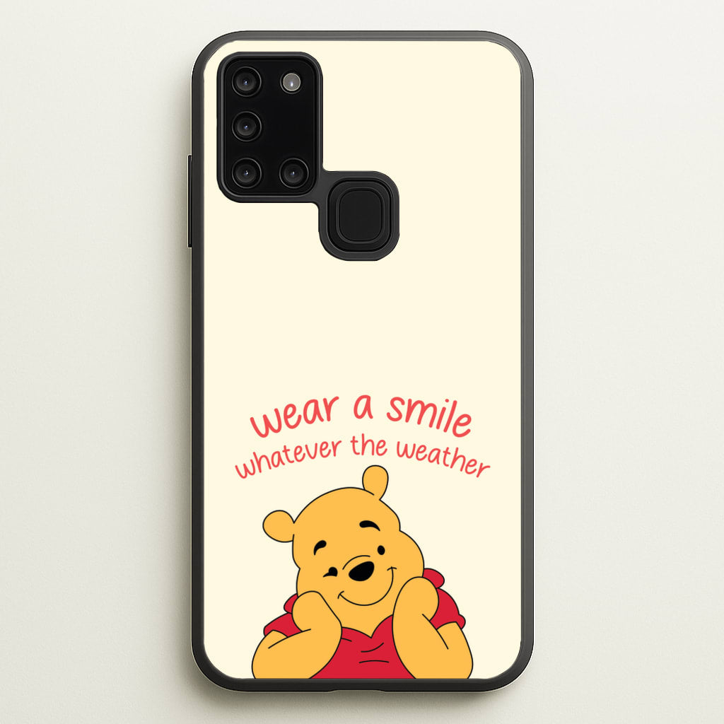 Wear A Smile Whatever The Weather   - Disney Phone Case for Galaxy A21s