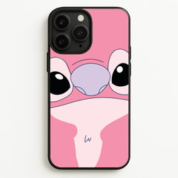 Cute Pink Alien Face  - Stitch Phone Case for iPhone 11 Pro