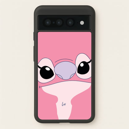 Cute Pink Alien Face  - Stitch Phone Case for Google Pixel 7 Pro