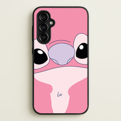 Cute Pink Alien Face  - Stitch Phone Case for Galaxy A54