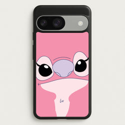 Cute Pink Alien Face  - Stitch Phone Case for Google Pixel 9 / 9 Pro