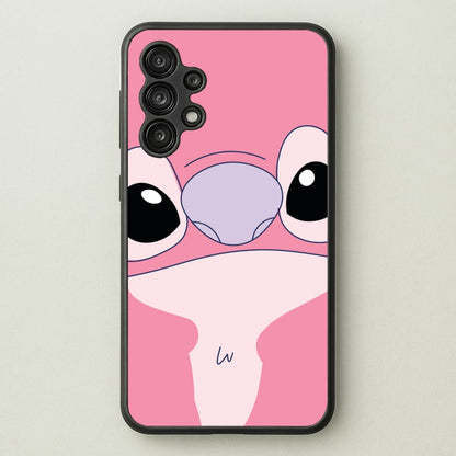 Cute Pink Alien Face  - Stitch Phone Case for Galaxy A13