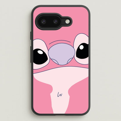 Cute Pink Alien Face  - Stitch Phone Case for Google Pixel 9a