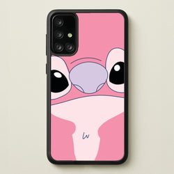 Cute Pink Alien Face  - Stitch Phone Case for Galaxy A71