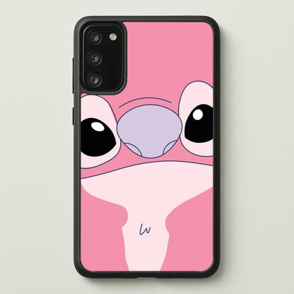 Cute Pink Alien Face  - Stitch Phone Case for Galaxy A41