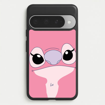 Cute Pink Alien Face Phone Case for Google Pixel 10 Pro XL