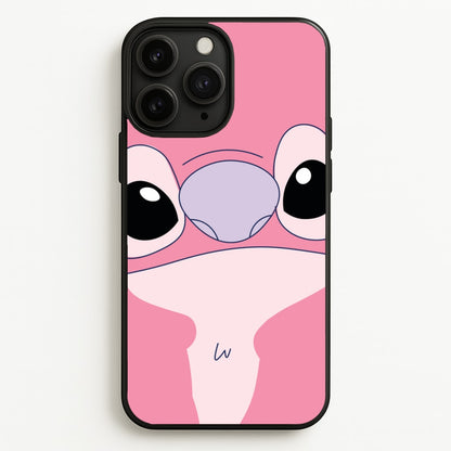 Cute Pink Alien Face  - Stitch Phone Case for iPhone 11 Pro Max