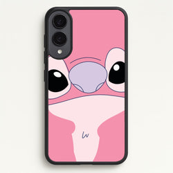 Cute Pink Alien Face  - Stitch Phone Case for Galaxy S25 Edge
