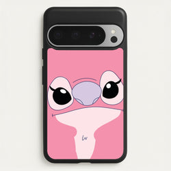 Cute Pink Alien Face  - Stitch Phone Case for Google Pixel 9 Pro XL