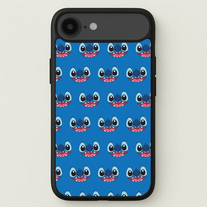 Blue Alien Face Pattern Phone Case for iPhone 17 Air