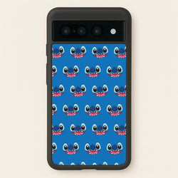 Blue Alien Face Pattern  - Stitch Phone Case for Google Pixel 7 Pro