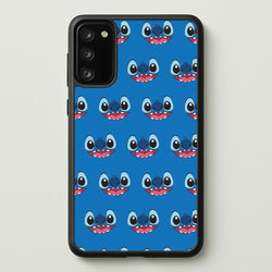 Blue Alien Face Pattern  - Stitch Phone Case for Galaxy A41
