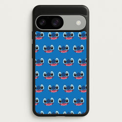 Blue Alien Face Pattern  - Stitch Phone Case for Google Pixel 9 / 9 Pro