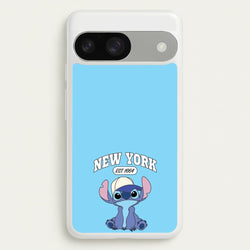 New York Blue Alien  - Stitch Phone Case for Google Pixel 9 / 9 Pro