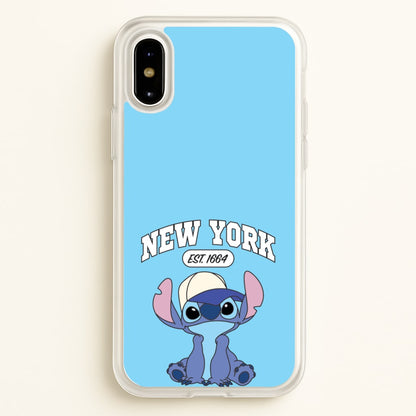 New York Blue Alien  - Stitch Phone Case for iPhone X / XS