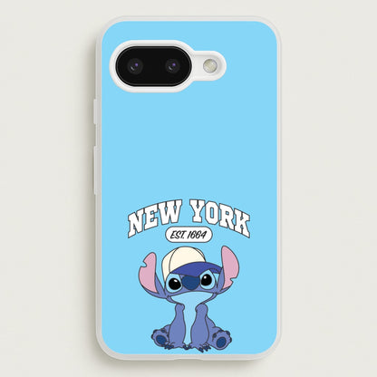 New York Blue Alien  - Stitch Phone Case for Google Pixel 9a