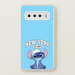 New York Blue Alien  - Stitch Phone Case for Galaxy S10