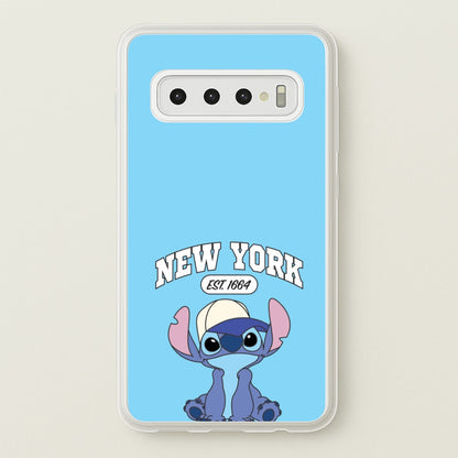 New York Blue Alien  - Stitch Phone Case for Galaxy S10