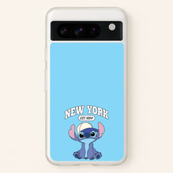 New York Blue Alien  - Stitch Phone Case for Google Pixel 8 Pro