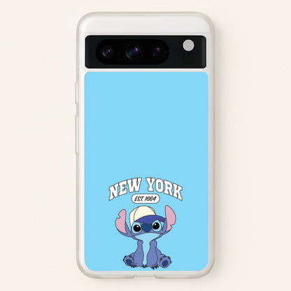 New York Blue Alien  - Stitch Phone Case for Google Pixel 8 Pro