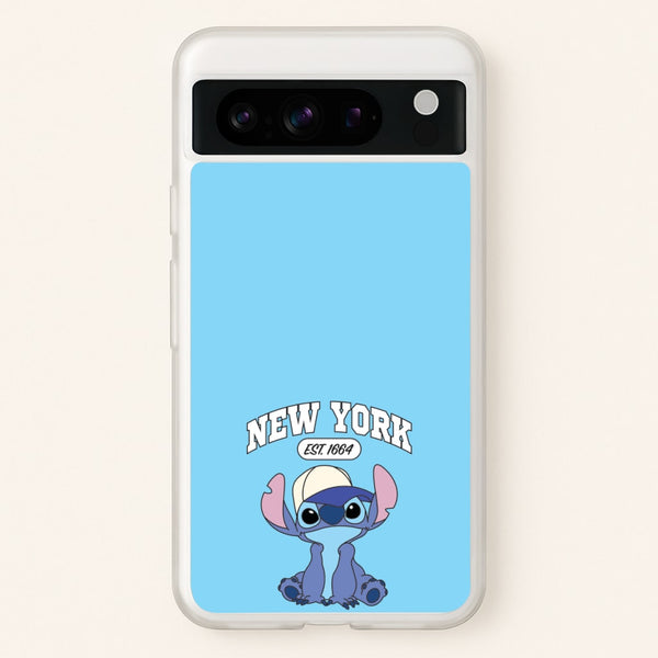 New York Blue Alien  - Stitch Phone Case for Google Pixel 8 Pro