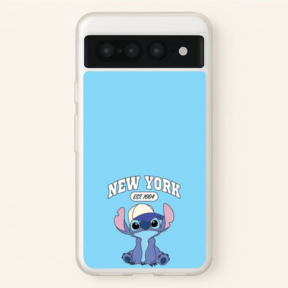 New York Blue Alien  - Stitch Phone Case for Google Pixel 7 Pro