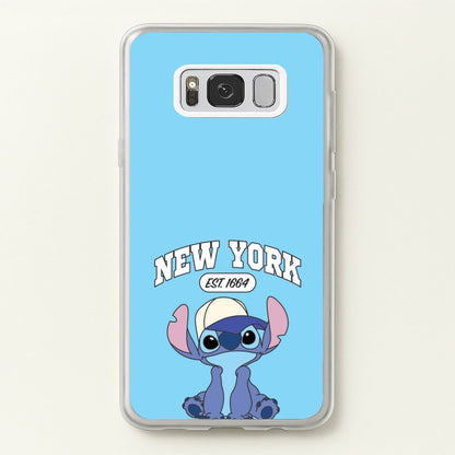 New York Blue Alien  - Stitch Phone Case for Galaxy S8