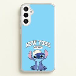 New York Blue Alien  - Stitch Phone Case for Galaxy A34