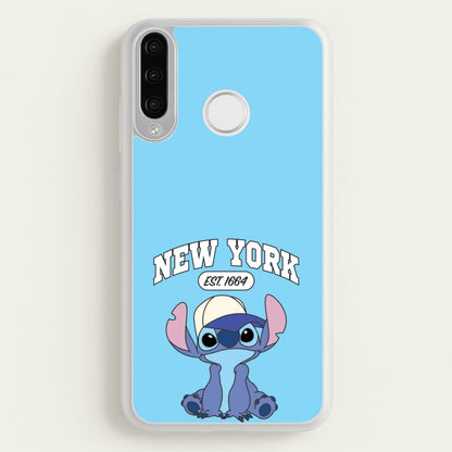 New York Blue Alien  - Stitch Phone Case for Huawei P30 Lite