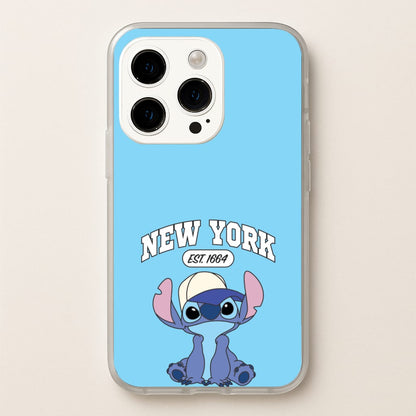 New York Blue Alien  - Stitch Phone Case for iPhone 14 Pro Max