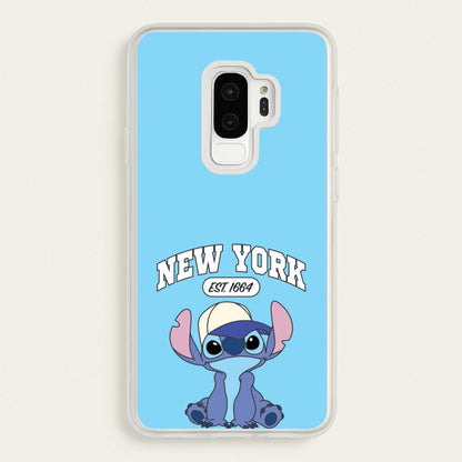 New York Blue Alien  - Stitch Phone Case for Galaxy S9 Plus