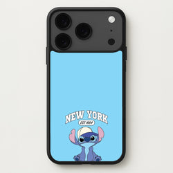 New York Blue Alien Phone Case for iPhone 17 Pro