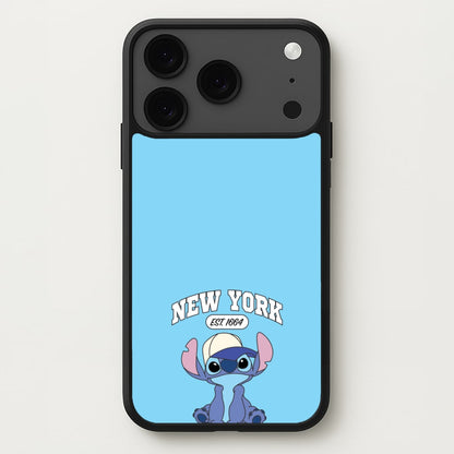 New York Blue Alien Phone Case for iPhone 17 Pro