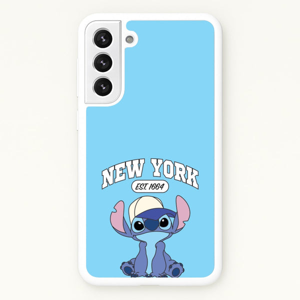 New York Blue Alien  - Stitch Phone Case for Galaxy S22 Plus
