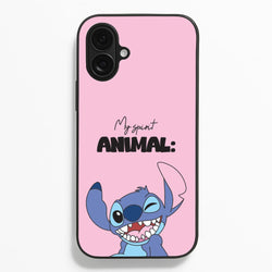 My Sprit Animal Blue Alien  - Stitch Phone Case for iPhone 16 Plus