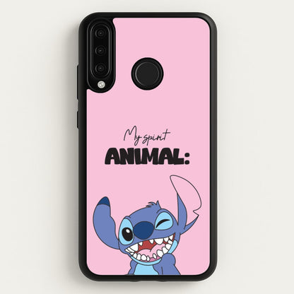 My Sprit Animal Blue Alien  - Stitch Phone Case for Huawei P30 Lite