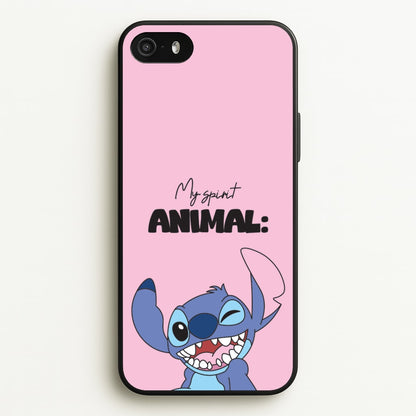 My Sprit Animal Blue Alien  - Stitch Phone Case for iPhone 5 / 5s / SE 2016