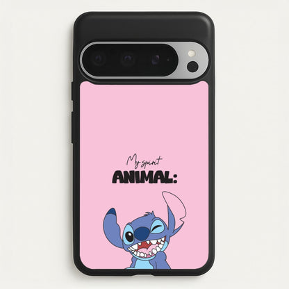 My Sprit Animal Blue Alien  - Stitch Phone Case for Google Pixel 9 Pro XL