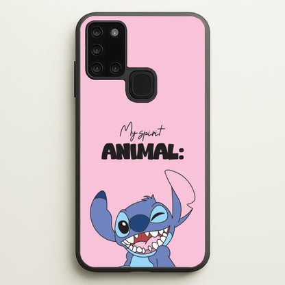 My Sprit Animal Blue Alien  - Stitch Phone Case for Galaxy A21s