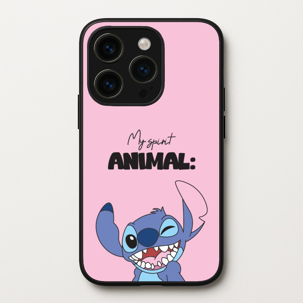 My Sprit Animal Blue Alien  - Stitch Phone Case for iPhone 15 Pro Max