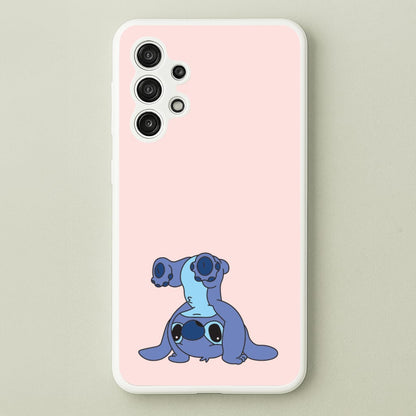 Cute Blue Alien Handstand  - Stitch Phone Case for Galaxy A13