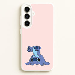 Cute Blue Alien Handstand  - Stitch Phone Case for Galaxy A56